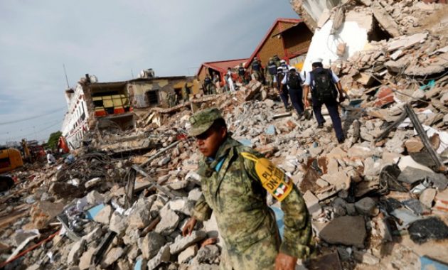 Jumlah Korban Jiwa Akibat Gempa di Meksiko Jadi 90