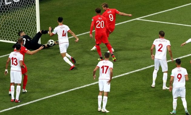 Dua Gol Kane Menangkan Inggris Atas Tunisia