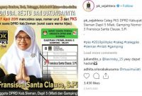 Fransisca Santa Clause, Caleg PKS Ini ‘Viral’ di Media Sosial