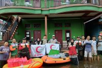 Rumah Kebanjiran, Relawan BSMI Samarinda Tetap Salurkan Bantuan