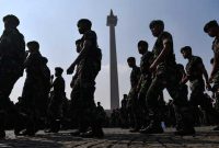Jelang Reuni 212, Aparat Gabungan TNI-Polri Mulai Siaga di Monas