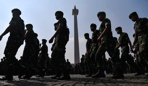 Jelang Reuni 212, Aparat Gabungan TNI-Polri Mulai Siaga di Monas