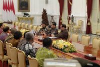 Presiden Jokowi Terima Pengurus PSSI di Istana Merdeka