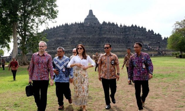Putri Mahkota Denmark Kunjungi Borobudur, Apresiasi Kelestariannya