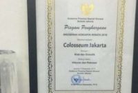 Gubernur DKI Anies Baswedan Beri Penghargaan Adikarya Wisata untuk Diskotek Colosseum