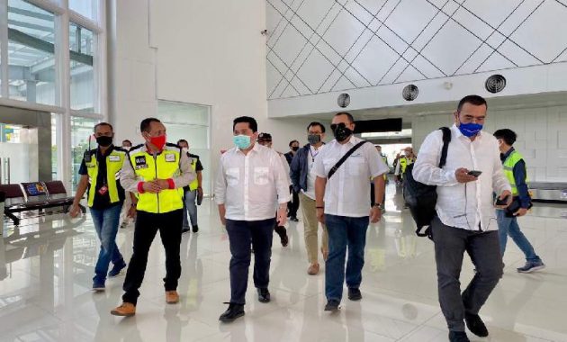 Erick Thohir Apresiasi Pembatasan Penumpang di Bandara Ahmad Yani