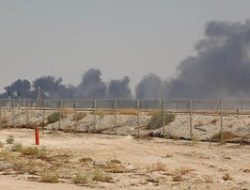 Diserang Drone, Kilang Minyak Saudi Kebakaran