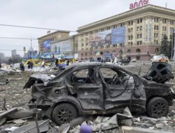 Perang Menggila, Rudal Rusia Hantam Gedung Dewan Kota Kharkiv Ukraina