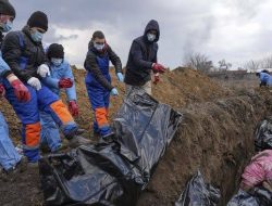 Ukraina Buat Kuburan Massal, Usai 1.300 Orang Tewas Digempur Rusia