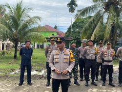 Kapolres Bungo Memantau Pengamanan Rapat Pleno PPS di Kecamatan Tanah Sepenggal